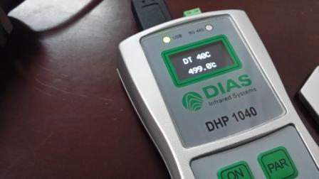 DHP1040手持式红外测温仪编程器, 调整参数 , 显示温度