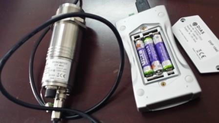 USB连接红外测温仪和DHP1040, 无需其它供电